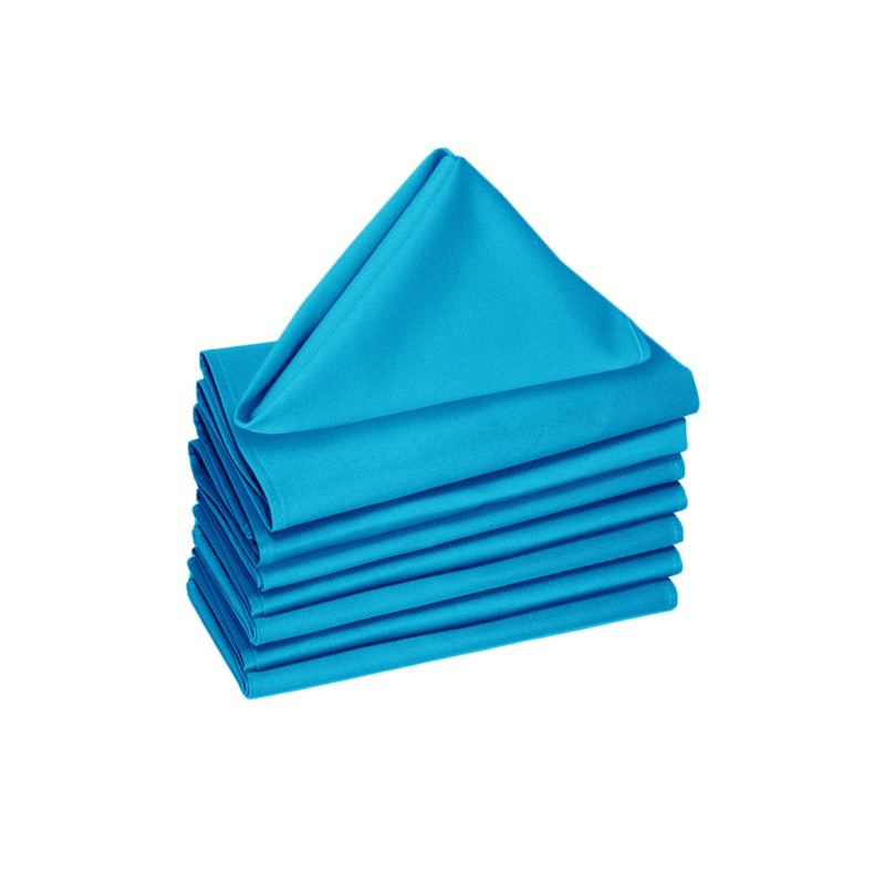 Hoydu Set of 8 Cotton OR Poly Cotton Napkins Blue Bird
