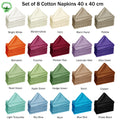 Hoydu Set of 8 Cotton OR Poly Cotton Napkins Mandarin