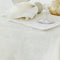 Damask Embossed Tablecloth 150 x 225 cm Bright White (aka Gardenia or Marshmallow)