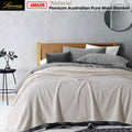 Laconia 400GSM Pure Wool Blanket Single Natural