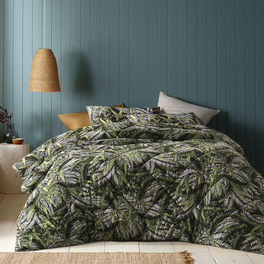 Accessorize Styx Washed Cotton Printed 3 Piece Comforter Set QUEEN