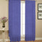 Pair of Crushed Sheer Curtains Blue