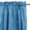 Pair of Polyester Cotton Rod Pocket Blue Daisy Curtains