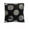 Sequined Black Silver Squared Filled Cushion