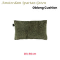 KAAT Amsterdam Spartan Green Animal Print Oblong Filled Cushion 30cm x 50cm