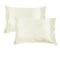Accessorize 300TC Deluxe Essentials Satin Standard Pillowcases Stone (Ivory)