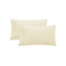 Pair Pure Cotton 250TC Standard Pillowcases Cream