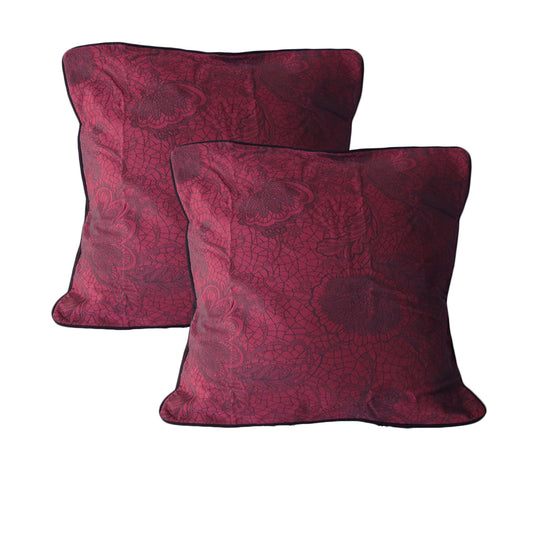 Trudie Lace European Pillowcases Pink Pair