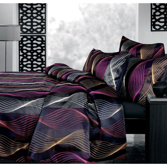 Accessorize Airwave Multi Jacquard Quilt Cover Set SINGLE