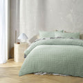 Accessorize Augusta Sage Crinkled Look Quilt Cover Set Single