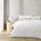 Accessorize Augusta White Ruched Quilt Cover Set King
