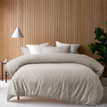 Accessorize Stone 400TC Bamboo Cotton Double Quilt Cover Set