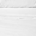 Accessorize White 400TC White Bamboo Cotton Double Stitched Quilt Cover Set Double