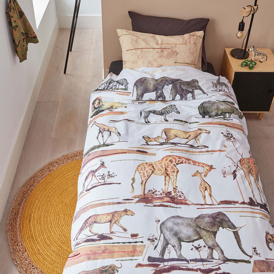 Bedding House Big Five Natural Cotton Quilt Cover Set SINGLE
