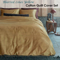 PIP Studio Blurred Lines Yellow Sateen Quilt Cover Queen