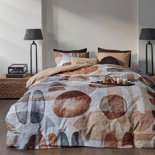 Bedding House Broc Natural Cotton Quilt Cover Set QUEEN
