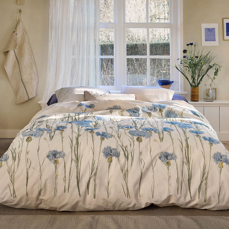 Bedding House Cornflower Sand Cotton Queen Quilt Cover Set