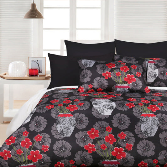 Big Sleep Devine Black Quilt Cover Set - SINGLE