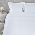 Riviera Maison Elowen White Cotton Quilt Cover Queen