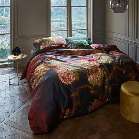 Bedding House Gladioli Red Quilt Cover Set DOUBLE