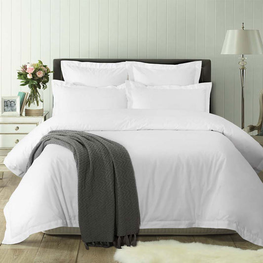 Accessorize White Tailored Hotel Deluxe Cotton Quilt Cover Set KING