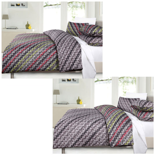 Hoxton Mutated DNA Reversible Quilt Cover Set - QUEEN