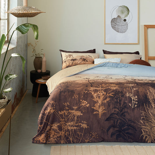 Bedding House Judy Brown Cotton Quilt Cover Set KING