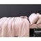 100% Linen Blush Quilt Cover Set Super King Vintage Design