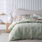 Vintage Homewares Malvern Sage Cotton Quilt Cover Set Queen
