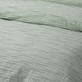 Vintage Homewares Malvern Sage Cotton Quilt Cover Set Queen