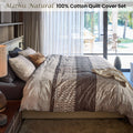 Mathis Natural Cotton Quilt Cover Set King
