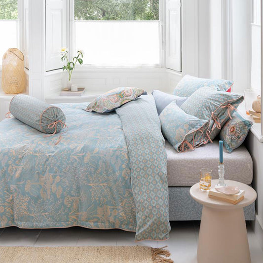 PIP Studio Origami Tree  Light Blue Quilt Cover Set QUEEN