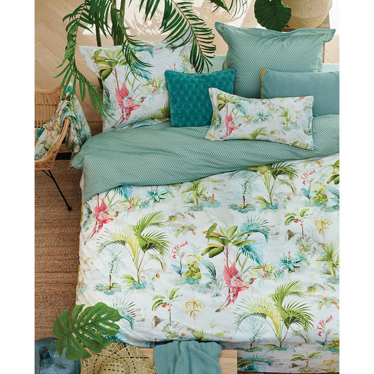PIP Studio Palm Scenes White Cotton Quilt Cover Set KING