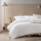 Vintage Design Homewares Parquet White Polyester Cotton Quilt Cover Set Queen