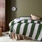 Accessorize Regency Green Striped Washed Cotton Quilt Cover Set Queen