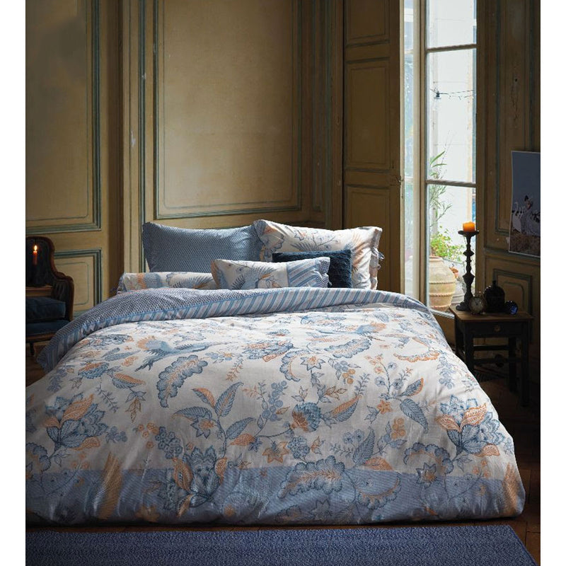 PiP Studio Royal Birds Blue King Quilt Cover Set Cotton