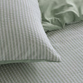 Accessorize Sanford Green Striped Pattern Quilt Cover Set Double