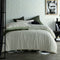Accessorize Sanford Green Striped Pattern Quilt Cover Set Queen
