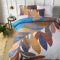Accessorize Sorrel White Cotton Foliage Quilt Cover Set Queen