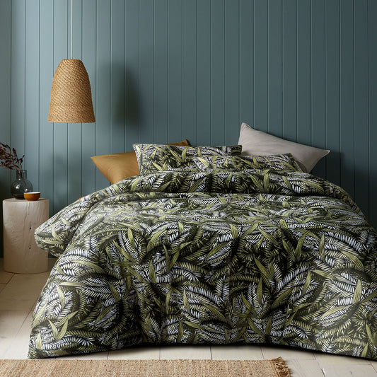 Accessorize Styx Washed Cotton Printed Quilt Cover Set QUEEN