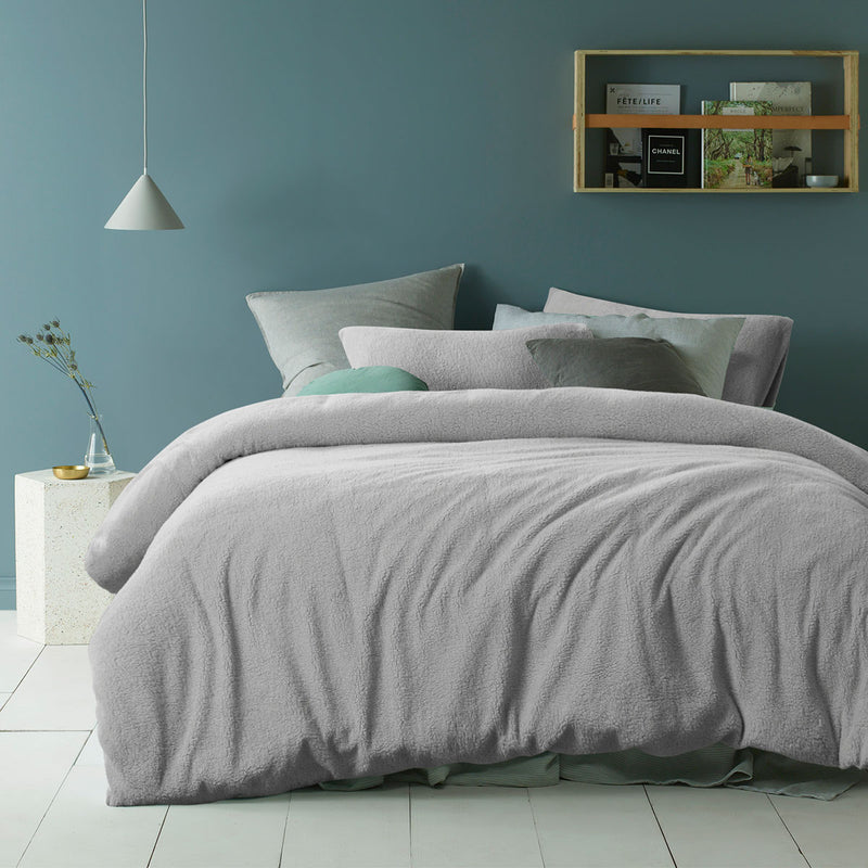 Accessorize Teddy Grey Quilt Cover Set KING