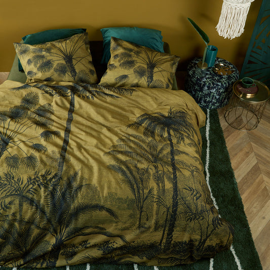 Bedding House Tour du Monde Ochre Cotton Quilt Cover Set KING