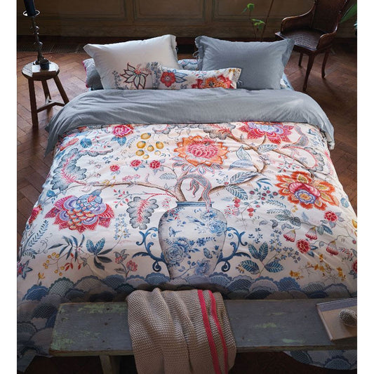 PIP Studio Tree of Life White 100% Cotton Quilt Cover Set SUPER KING