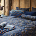 PIP Studio Tutti i Fiori Dark Blue Cotton Quilt Cover Set King