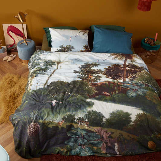 Bedding House Voyage Green Cotton Quilt Cover Set KING