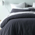 Accessorize Waffle Queen Quilt Cover Set Cotton Blend Slate