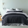 Accessorize Waffle Queen Quilt Cover Set Cotton Blend Slate