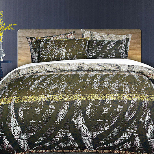 Accessorize Zig Zag Quilt Cover Set Queen