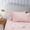 Bamboo Cotton Sheet Set 400TC Single Blush 40cm Wall