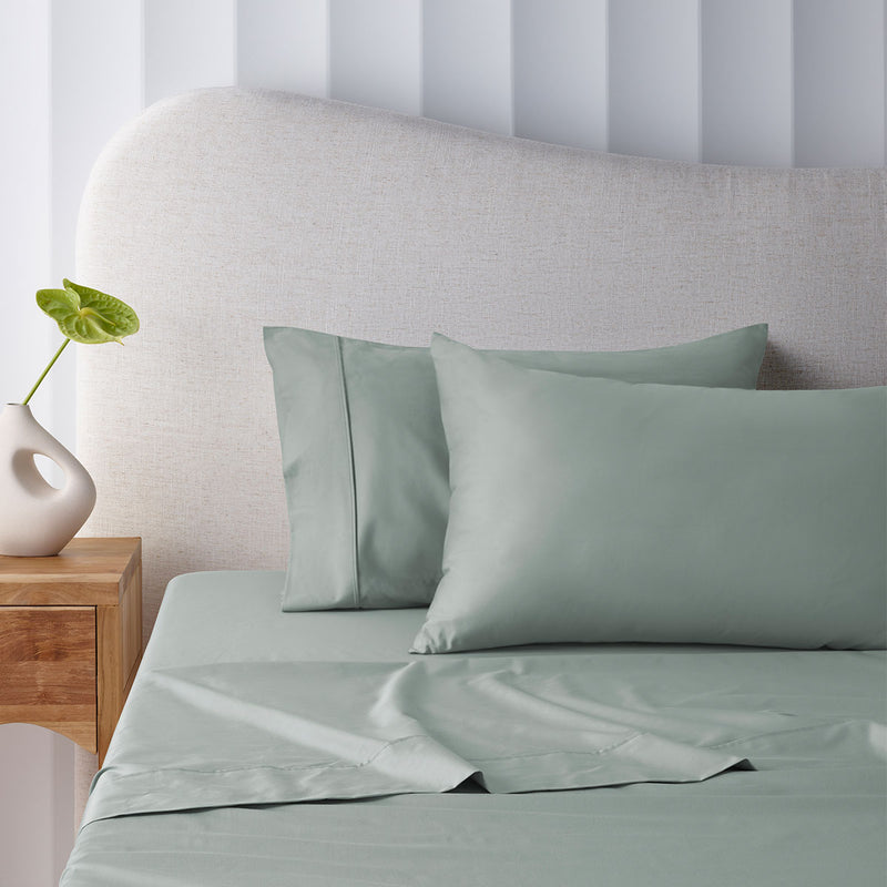 Accessorize 400TC Sage Bamboo Cotton Sheet Set Double